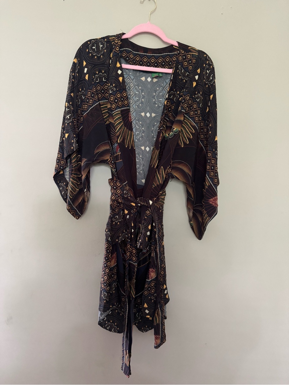 FARM Rio Black Floral & Geometric dress